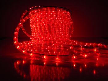 Дюралайт LED КРУГЛЫЙ 3-х проводной, 36LED/м Ф13мм 100м красно-синий