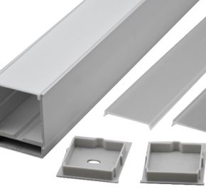 Накладной алюминиевый профиль для светодиодных лент LD profile – 20, 29474