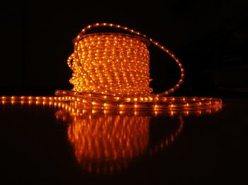 Дюралайт LED КРУГЛЫЙ 3-х проводной, 36LED/м Ф13мм 100м оранжевый