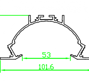 Встраиваемый алюминиевый профиль для светодиодных лент LD profile – 59, 36105
