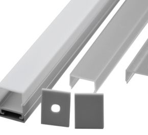 Алюминиевый профиль 19, нижняя часть 2м, 29531