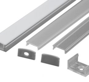 Накладной алюминиевый профиль для светодиодных лент LD profile – 02, 29417