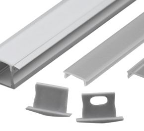 Встраиваемый алюминиевый профиль для светодиодных лент LD profile – 03, 29423