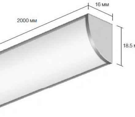 Накладной алюминиевый профиль для светодиодных лент LD profile – 06, 29432