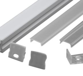 Накладной алюминиевый профиль для светодиодных лент LD profile – 04, 29426