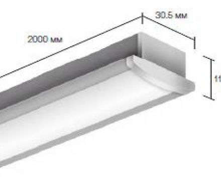 Встраиваемый алюминиевый профиль для светодиодных лент LD profile – 13, 29451