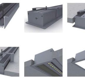 Встраиваемый алюминиевый профиль для светодиодных лент LD profile – 45, 93988