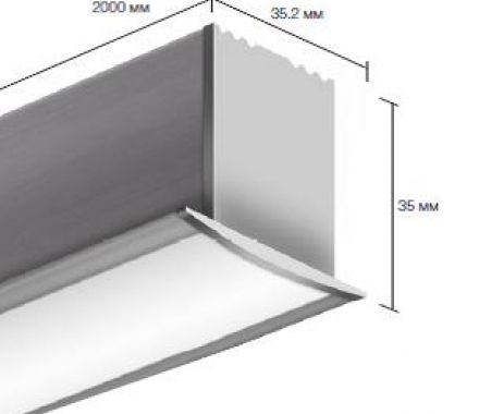 Встраиваемый алюминиевый профиль для светодиодных лент LD profile – 17, 29463