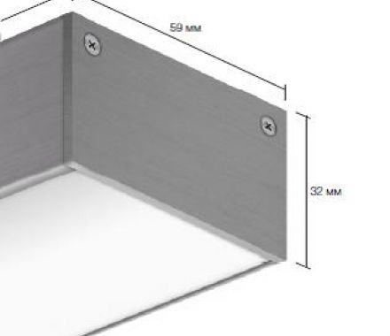 Подвесной алюминиевый профиль для светодиодных лент LD profile – 46, 93989